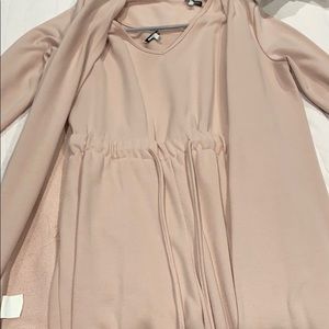 Jump suit with long coat from fashion nova.